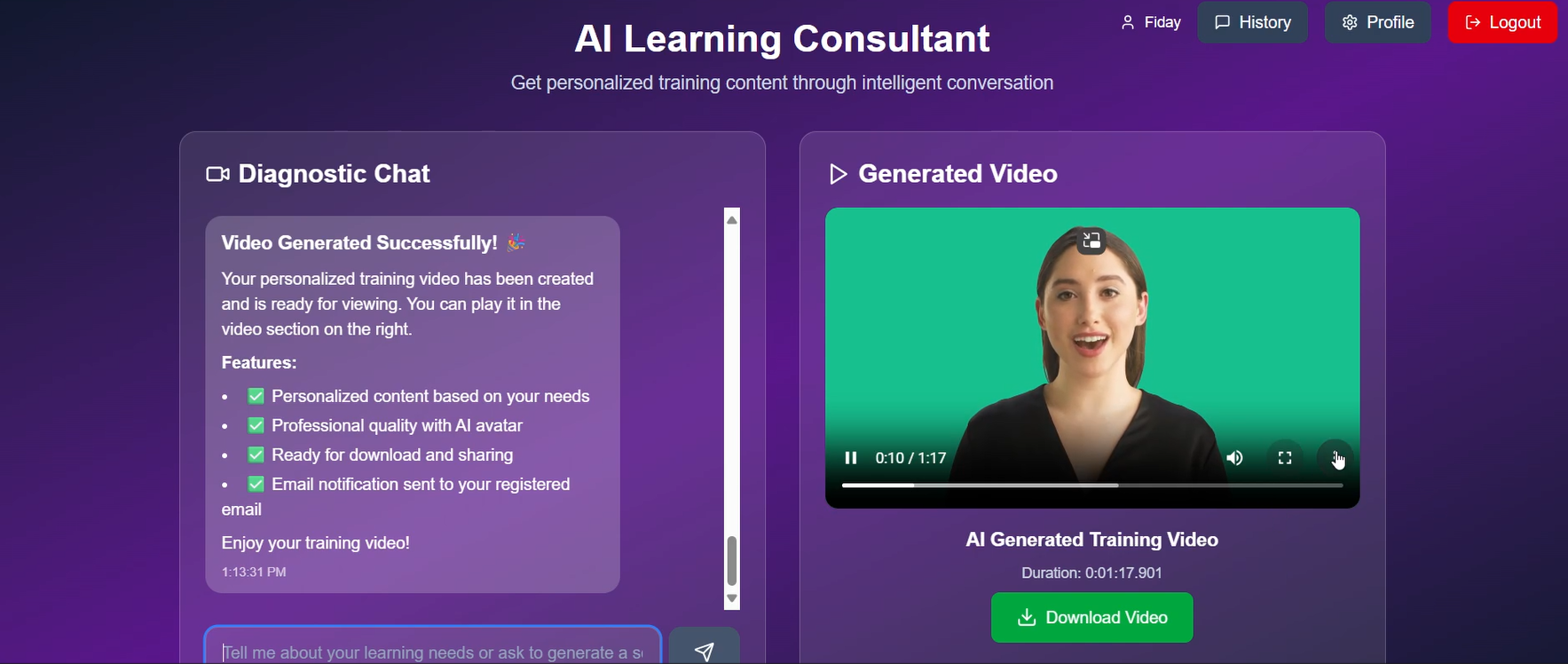 Training Video Generator